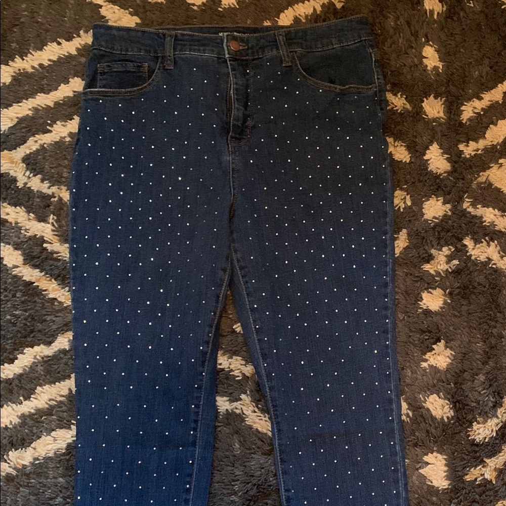 Wild Fable Rhinestone High Waisted Jeans